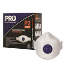 Dust Masks Flat Fold P2 Respirator with Valve PCFFP2V Box of 10