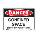 Danger Sign - Confined Space Entry By Permit Only