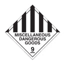 Dangerous Goods Labels - Misc Dang Goods 9