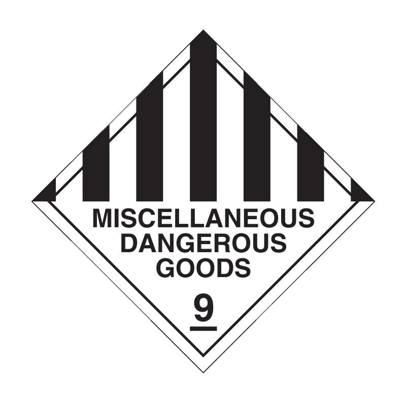 Dangerous Goods Labels - Misc Dang Goods 9