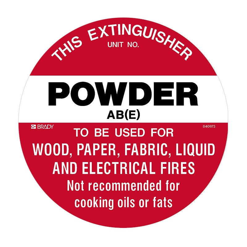 Fire Equipment Disc - Powder AB(E)