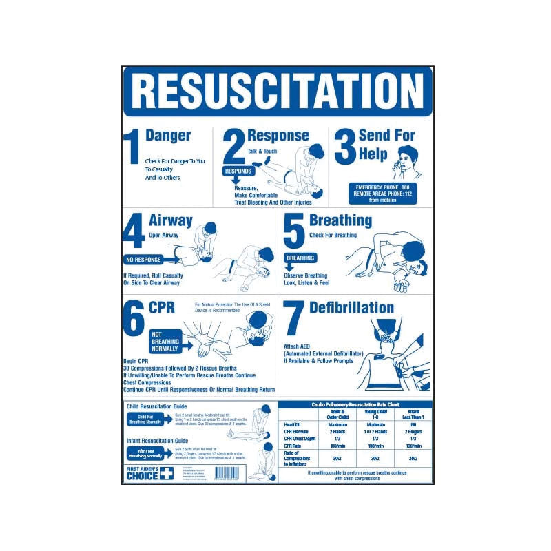 Safety Poster - CPR Wall Chart