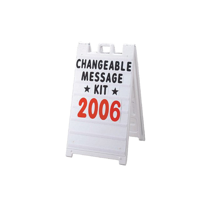 Heavy Duty Barricade Stand - Heavy Duty Barricade Stands - Changeable Message Kit