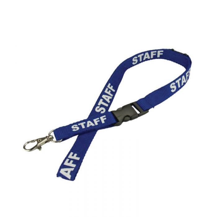 Pre-Printed Lanyard with Trigger Snap Swivel Hook and Breakaway