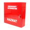 Cabinet Emergency Info Hazmat Red Large