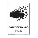 General Information Sign - Sanitise hands Here