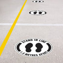 Floor & Carpet Marking Sign - Stand In Line 1.5m Apart