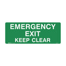 Exit Sign - Emergency Exit Keep Clear