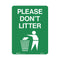 Park Sign - Please Don't Litter