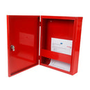 Cabinet Emergency Info Hazmat Red Small