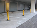 Fold Down Bollard 735mm Yellow